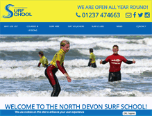 Tablet Screenshot of northdevonsurfschool.co.uk